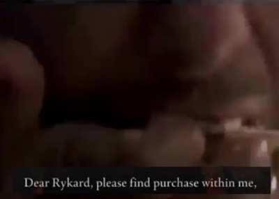 when you go back to rykard's arena after the fight: