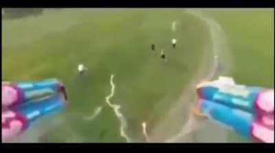 Roman candles on a drone