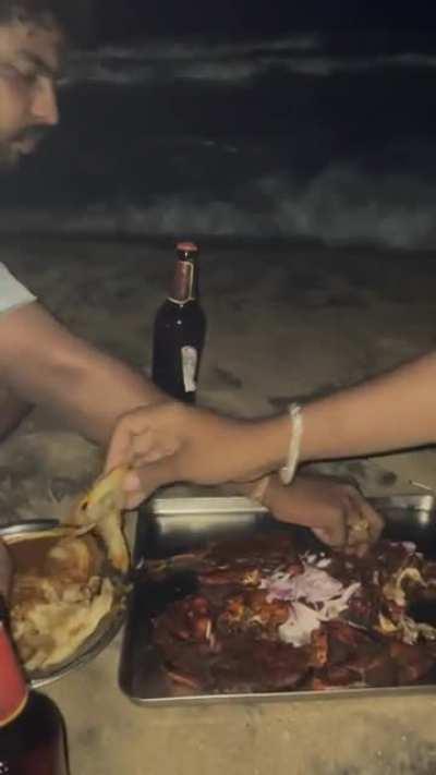 What could go wrong eating close to a rising tide