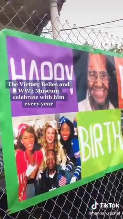 Nation's oldest WW2 Veteran Lawrence Brooks.