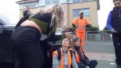 Mom has no patience for climate protesters blocking the road