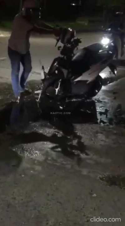 Bike Race Ends Abruptly