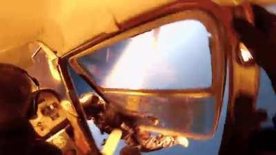 Two planes collide just as skydivers prepare to drop; everyone survives