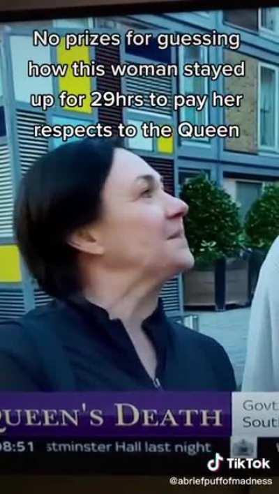 And she's getting back in line for a second viewing..