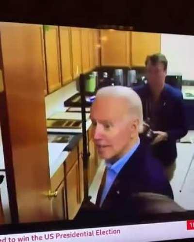 Biden letting the BBC know where he’s from