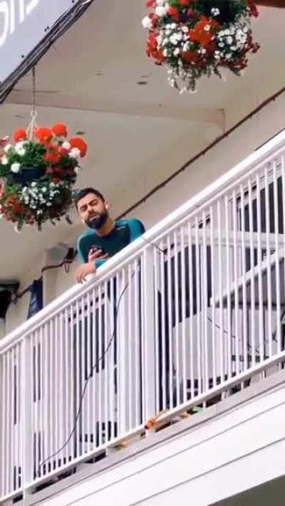 Rude fan demands that Koach come down to click a picture with him because he has been calling out to him for a long time with no response.