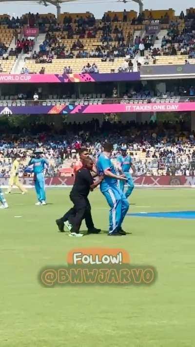 Jarvo's entry into the ground in a India vs Australia World Cup match.