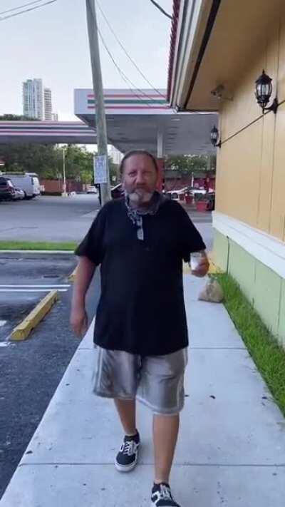 “Is this the line for the bank?”