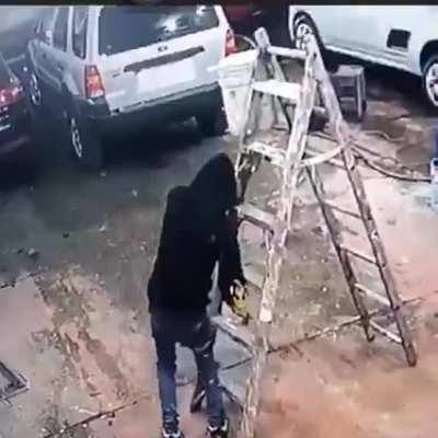 The last thought would be loosing his job