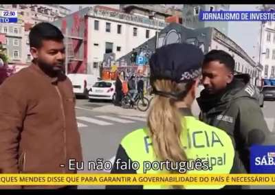 Tem carta de condução portuguesa, mas não fala português. Como fez o exame? E continuamos a permitir que as máfias façam isto.