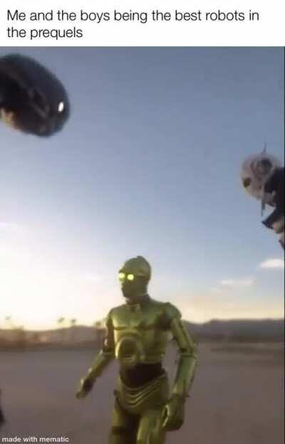 Excluding r2-d2 because he’s to small