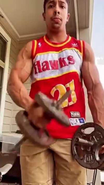 Why he only trains his arms