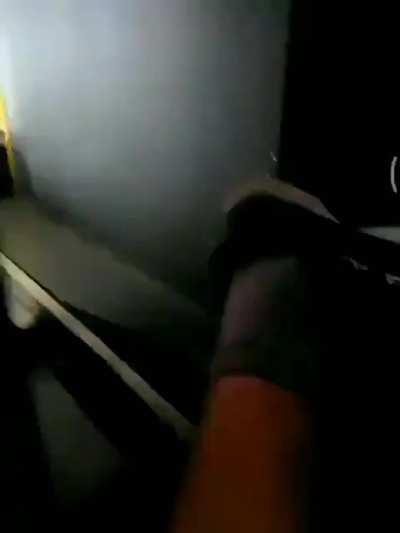 Hot girl fingering her pussy in the bus