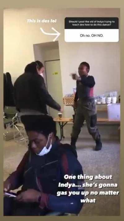 I need more behind-the-scenes Flag Smasher content in my life. Erin Kellyman shared this on her instagram.