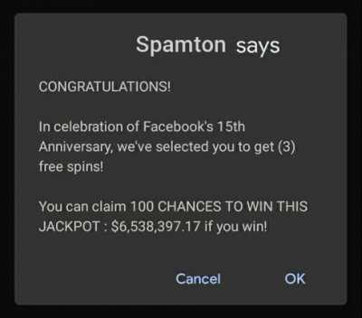 Blursed facebook spamton