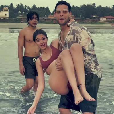 Can't wait to watch Ananya Panday's skin show from this movie, she already made me c#m hard by this short glimpse of her in bikini.