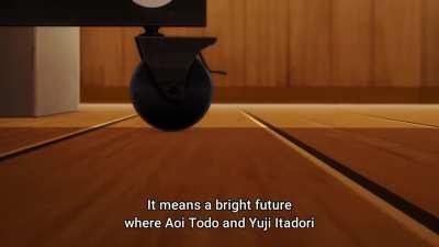 Mappa goes all out for a ping pong sequence over the first fight of the main character in over two years [Jujutsu Kaisen]