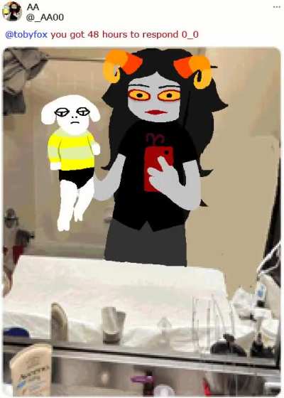 Andrew Hussie, creator of Homestuck and friend of Toby Fox, has drawn Togore