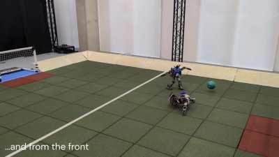 [R] Video of experiments from DeepMind's recent “Learning Agile Soccer Skills for a Bipedal Robot with Deep Reinforcement Learning” (OP3 Soccer) project
