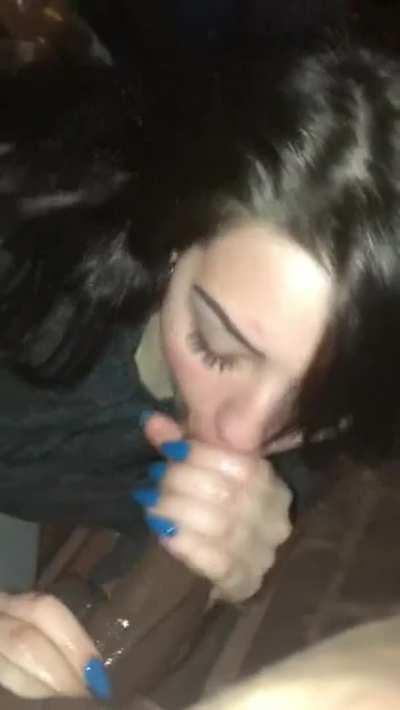 she loves to pop the lip