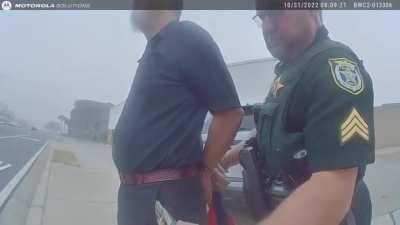American police falsely arrest a legally blind man.