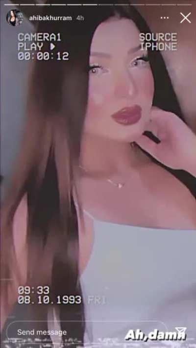 Ahiba khurram trying to tight our rockets 🤤🤤