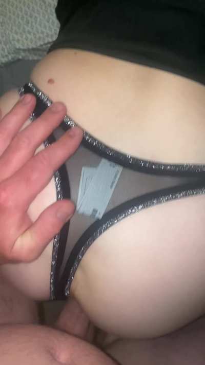 Hitting it doggy with her panties on is the best 🤤