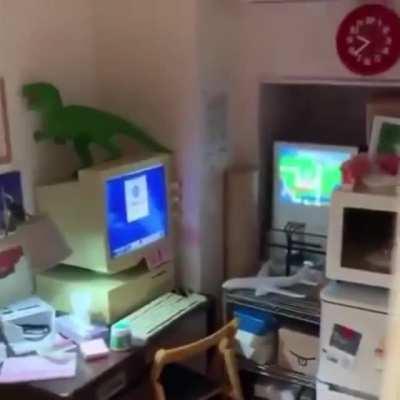 This hidden room behind a socket