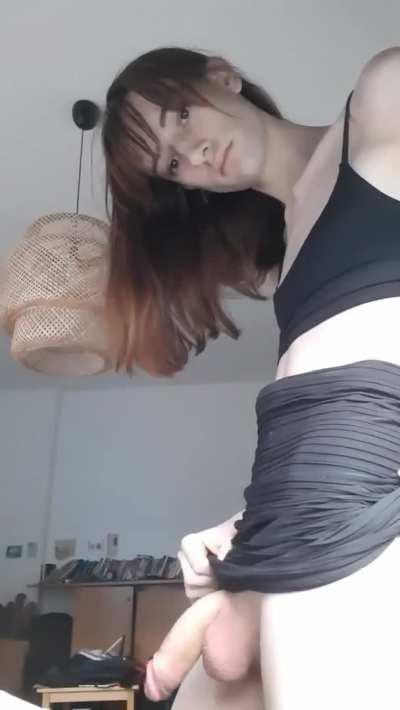 There's something about skinny girls with fat cocks...