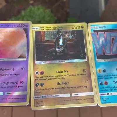 Made Cudi’s discography as Pokémon cards, what do you think?