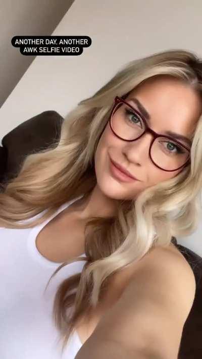 wearing glasses