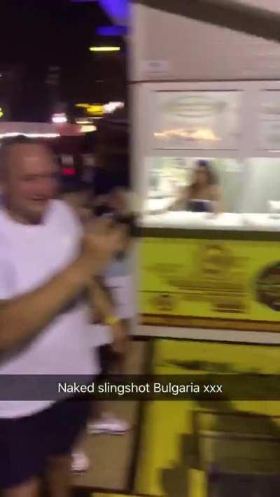 Roxi Keogh on the slingshot naked!