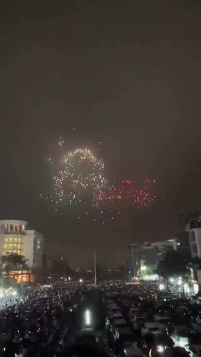 Drones show in Hanoi
