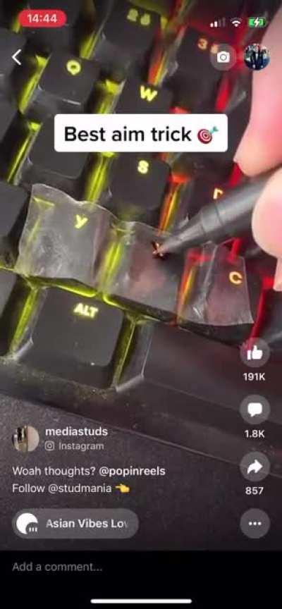 What’s the point of tracing the X key? How hard is it to just draw an X?