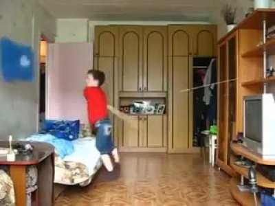 WCGW Practicing with a stick