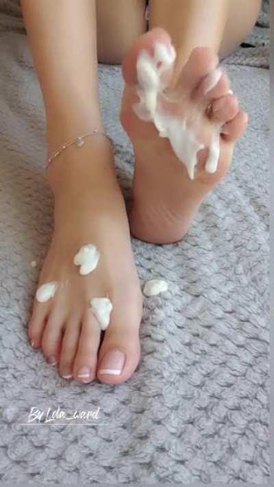 Would you like to coat my feet in something else? 🤭