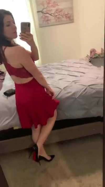 Red dress