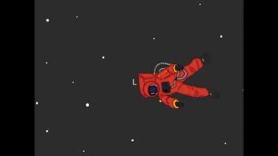 [OC] I made an animation! It's 707 in space!