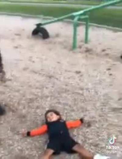 Dad collapsed as well.