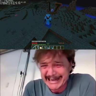 Contexto: ElRichMC actualizo su survival 1.7 al 1.8 después de 7 años y después de hacer una granja que le consumió su vida, justo antes de actualizar se le quebró la voz 😢