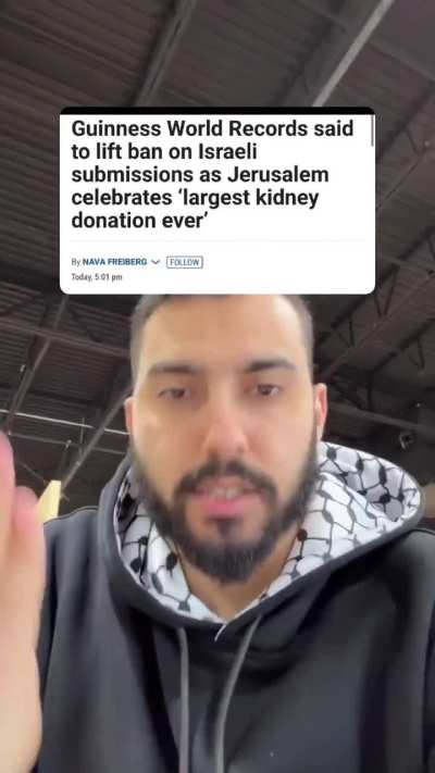 Around 1,200 'Israeli' kidney donors set a Guinness World Record in Jerusalem. The record comes amid long-standing allegations of organ removal from Palestinian deaths during the 'Israeli' genocidal war on Gaza.