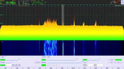 I saw something wide and loud on the 30m band while I was making an FT8 contact. I was going to make another video showing the sound of this signal, but it disappeared before I could do that.