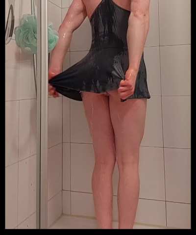 Fuck me if I'm wrong, but you're supposed to shower clothed