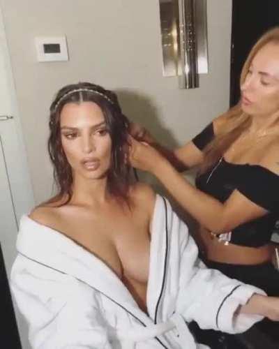 Getting ready backstage