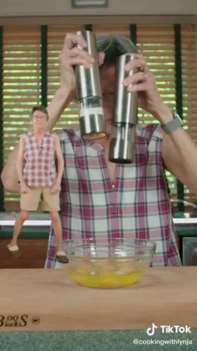 Grandma Lynja coming in hot with the breakfast fried rice