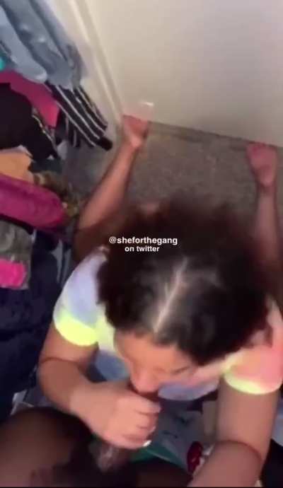 Took her to the closet