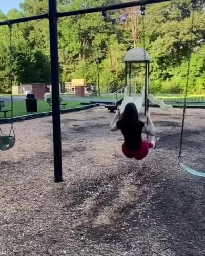 Big ass going out for a swing