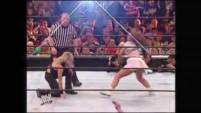 Mickie completely dominated Trish