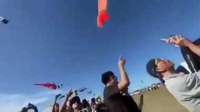 I couldn't resist the edit as well. Kite child with some music!