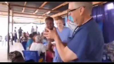 Doctor has a way to make baby stop crying